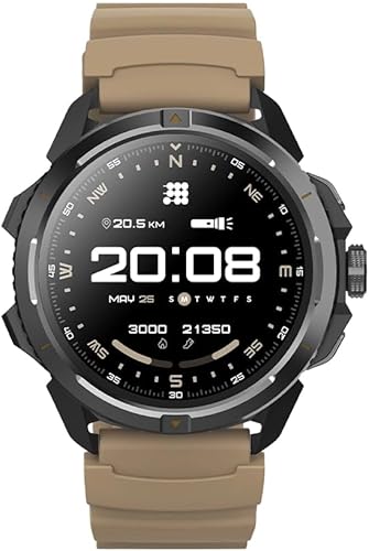 Cubitt Terra - Reloj inteligente resistente con GPS de doble banda, pantalla AMOLED de 1.48 pulgadas, mapas fuera de línea, IA VITA, entrenador AI,