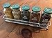 Unum Chrome Wall-Mount/Cabinet Door Spice Rack (x4) – Single Tier Hanging Spice Organizers/Racks - Pantry, Kitchen Wall/Cupboard, Over Stove, and Closet Door Storage – 11 3/8
