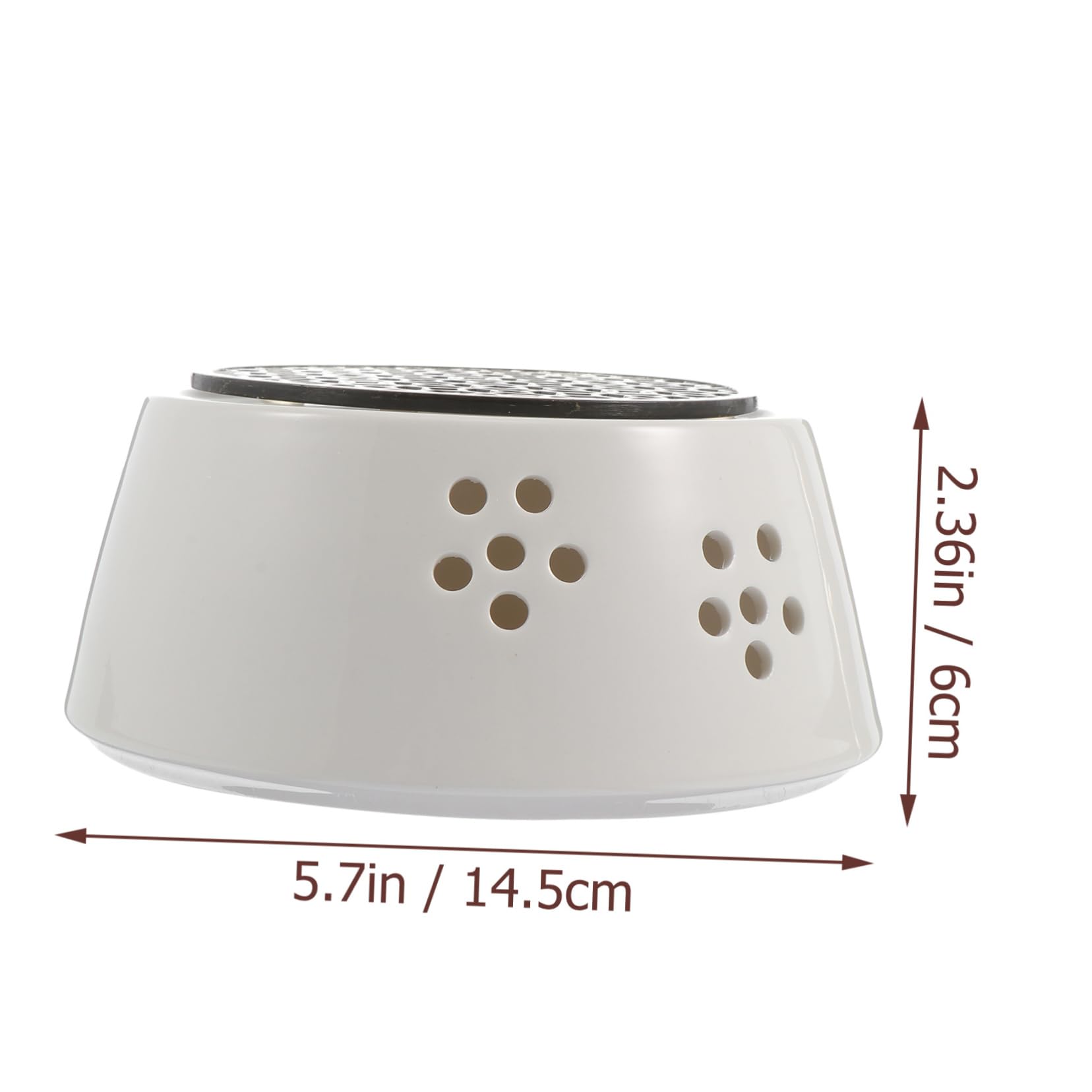 Mobestech 1 PC Elegant Ceramic Teapot Warmer Tea Heater with Hollow Design for Warming Tea and Food White