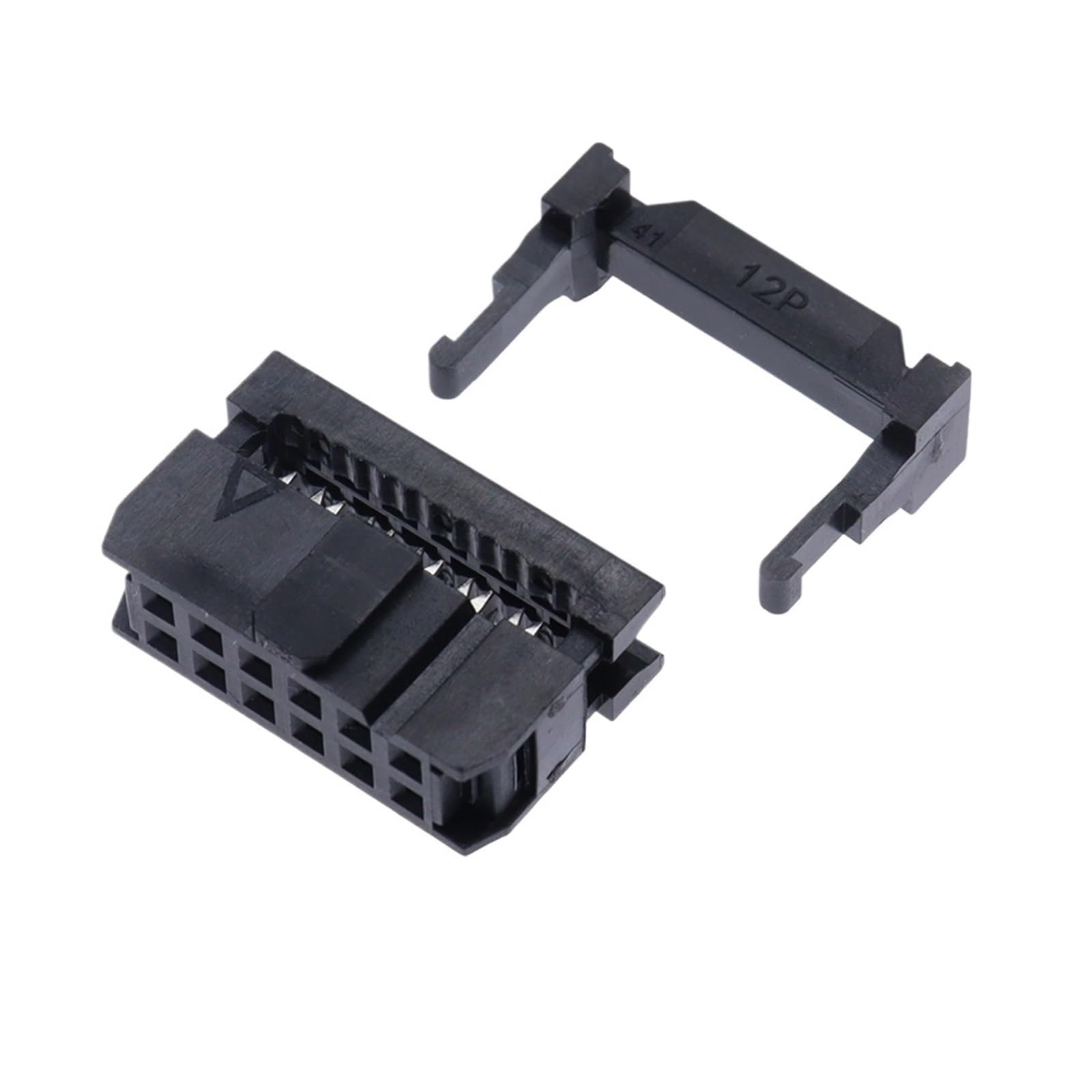FC-6P FC-8P FC-10P FC-14P FC-16P to FC-40P IDC Socket 2x5 Pin Dual Row Pitch 2.54mm Connector 10-Pin Cable(12P,10PCS)