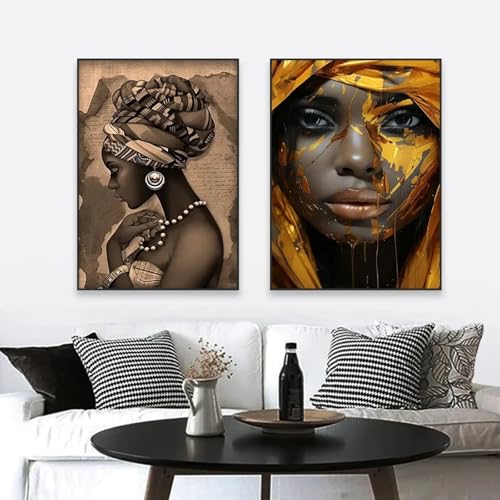 Peinture murale sur toile pour habiller un grand mur de salon