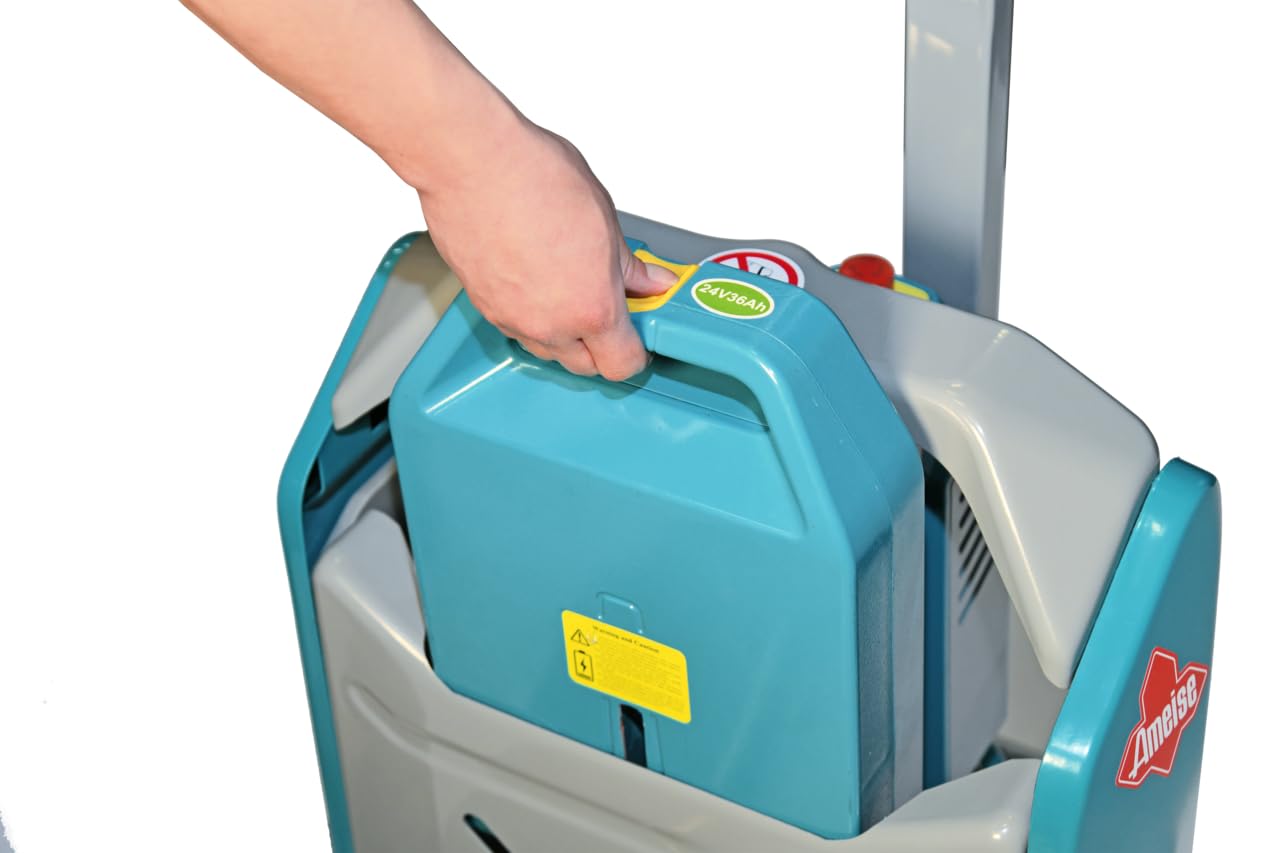 Ameise Elektro-Hubwagen PTE | 1.500 kg Tragkraft | 1.150 mm Gabellänge | Lithium-Ionen-Batterie 24 V / 36 Ah mit Ladegerät | 5 h Ladezeit | Multi-Funktionsdeichselgriff | Hubwagen elektrisch