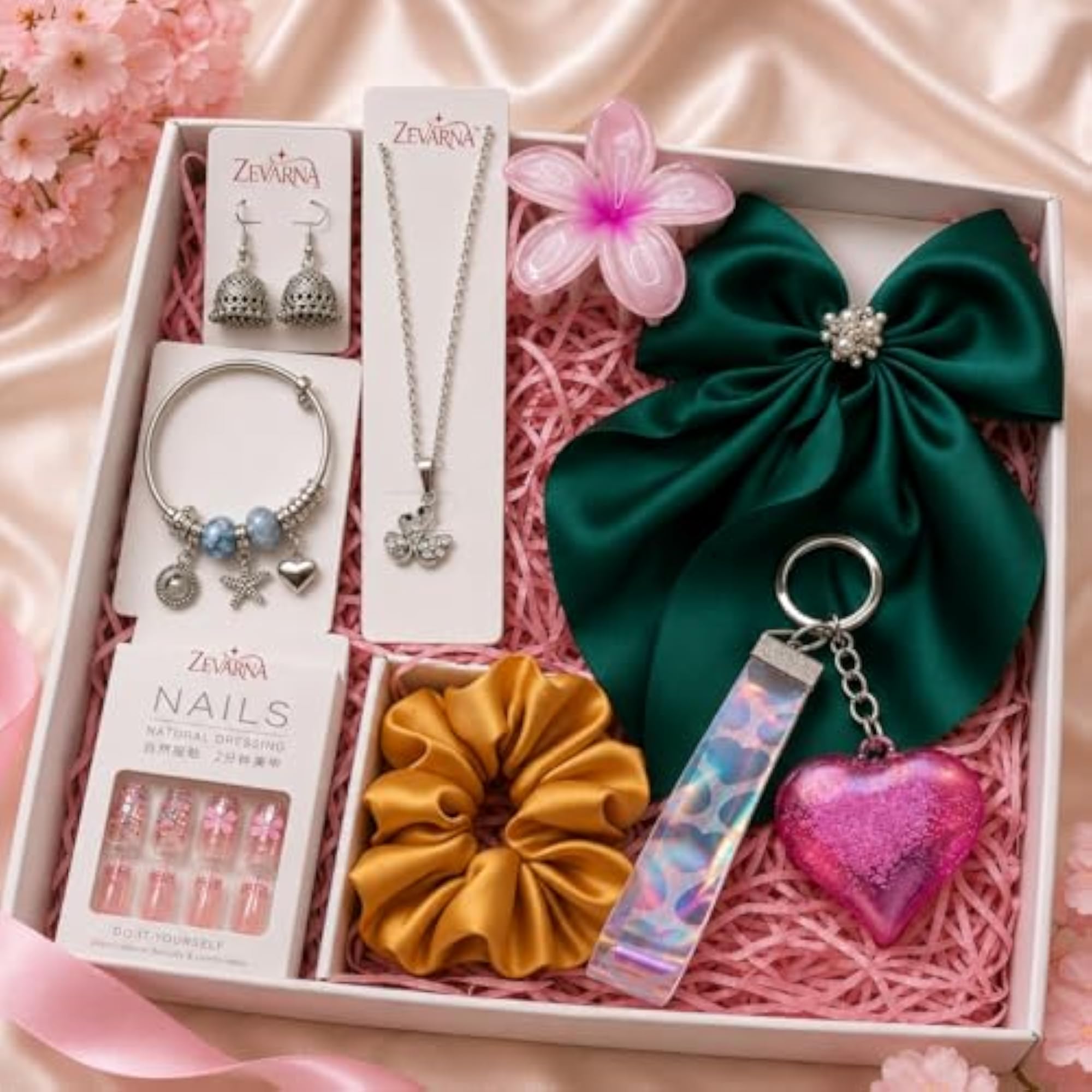 8-Piece Jewellery Hamper & Hair Accessories Set, Stylish Gift