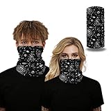 Aplicación: la máscara de bandana se puede aplicar a la fiesta de Halloween, carnaval, festival de música, ciclismo, senderismo, escalada, esquí, trekking, equitación, etc.