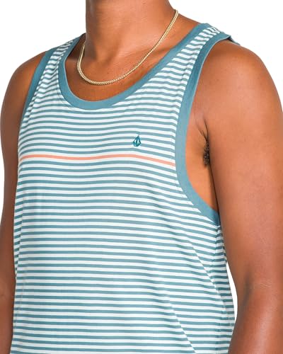 Volcom Mens Sylvan Striped Tank Top – Soft Cotton Sleeveless Shirt with Yarn-dye Stripe Pattern4