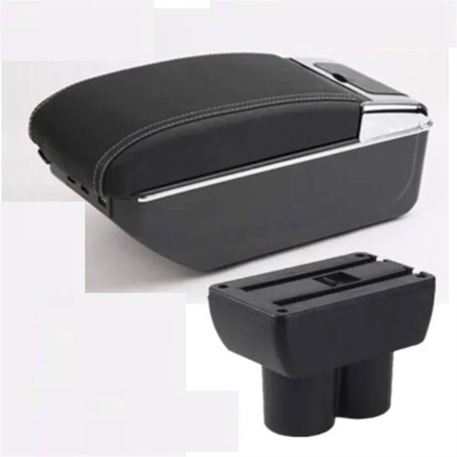 NOHEEU Car Armrest Box 1998-2018 Interior Retrofit Parts Arm Storage Accessorie For Jimny JB23 JB43(C3 white line 7USB)