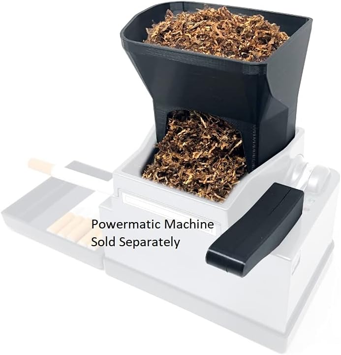 Ergo 3D Tobacco Hopper and EZ Handle Accessory for Powermatic 2 and 2+ Electric Cigarette Rolling Machine Injector for Hand Rolled Smokes (Powermatic Machine Sold Separately!)