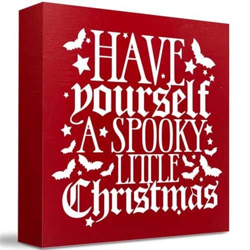 Have Yourself a Little Spooky Christmas Decorations for Home Office,...