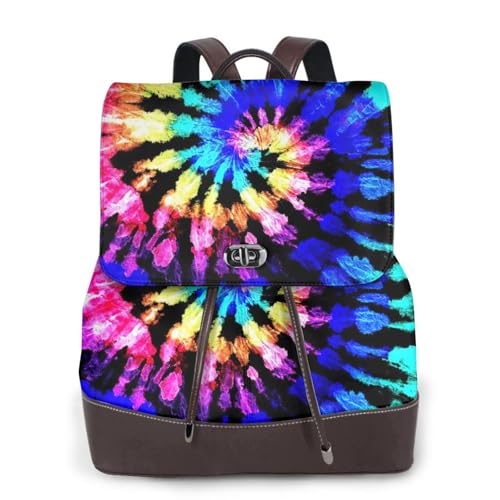 Sac à dos en cuir femme tie dye idéal pour vos sorties urbaines