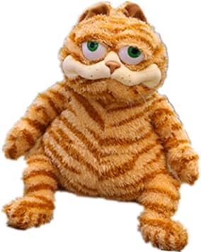 OUKEYI Fat Orange Cat Plush Fat Kitten Stuffed Animals Toy Lifelike Yellow Cat Kitty Toy Children Xmas Birthday Gifts 30cm