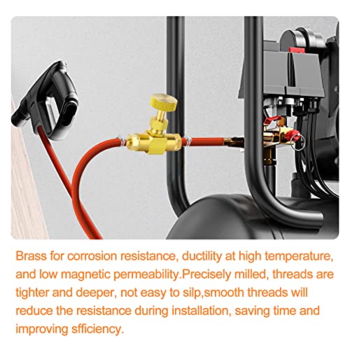 Gasher Brass Replacement Control Needle Valve 1/4" Female Npt X 1/4" Female Npt 4Pcs #TOP4