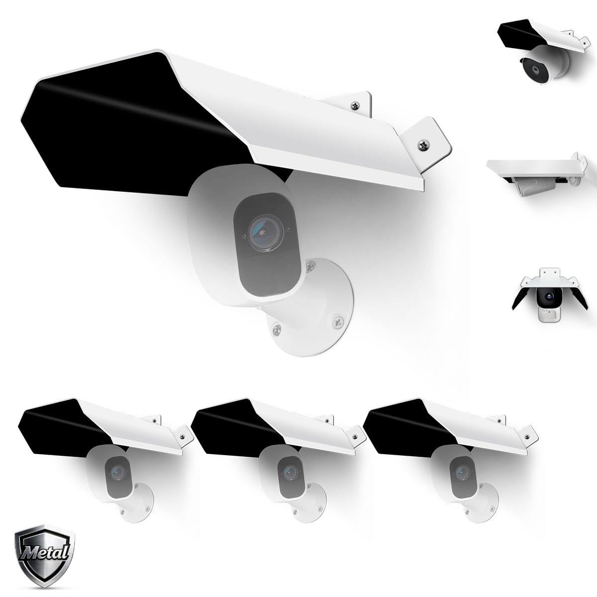 Copertura universale per telecamera di sorveglianza, copertura per telecamera di sorveglianza, tetto protettivo per telecamera da esterni a cupola/proiettile