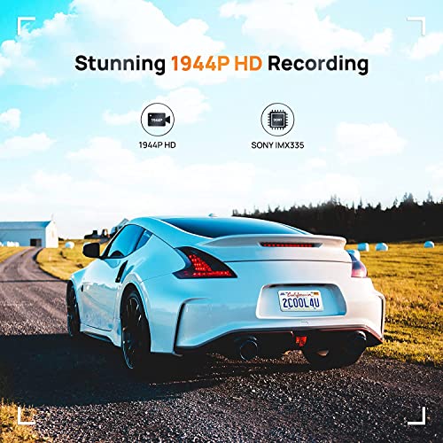 70mai A500S-1 Dash Cam, 2.7K 1944P Ultra Full HD Câmera Veicular, 1944P + 1080p Frontal E Traseira,G