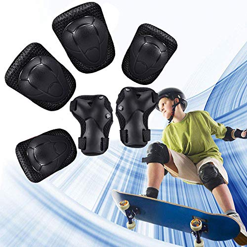 Kids Bike Helmet Sports Protective Gear Set Suitable for Ages 3-8 Years Toddler Boys Girls Knee Pads Elbow Pads Wrist Pads for Bike Bicycle Skateboard Scooter Rollerblading
