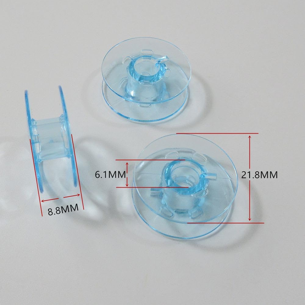 evernice 10 Plastic Bobbins for PFAFF Hobby 303 Select 150 Freestyle 1527 Creative 2124 ++ image 2