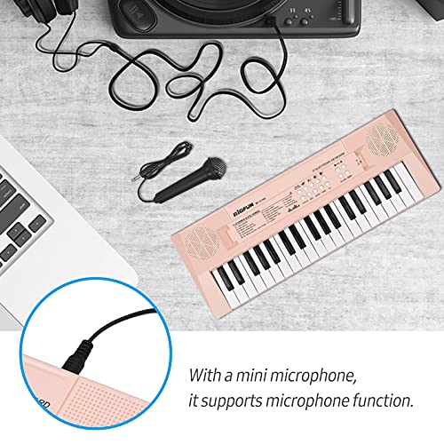 COMETX Piano électronique avec mini clavier piano électronique avec mini clavier 37 touches Piano électronique Piano Rose - Les Beatles, Paul McCartney, John Lennon, RIngo Starr, George Harrison COMETX Piano électronique avec mini clavier piano électronique avec mini clavier 37 touches Piano électronique Piano Rose – Image 7