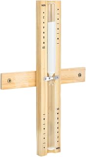 iplusmile Glas Sauna Sanduhr mit 10 Minuten Timer und glatter Oberfläche, klassisches Design für Sauna und Küchenzeitmessung