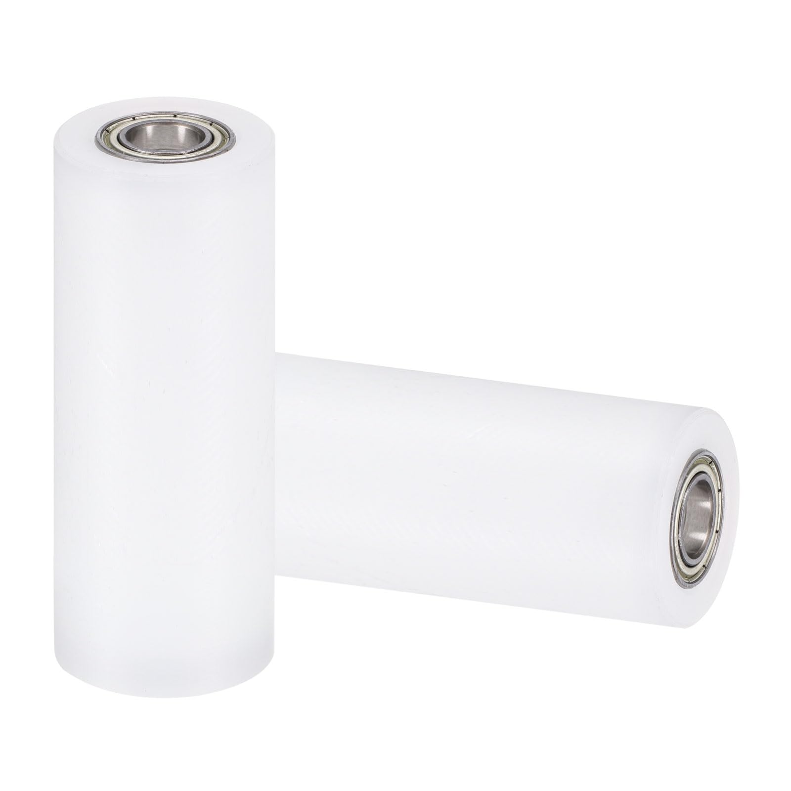 uxcell 2Pcs Nylon Roller Wheel with Bearings, 5/8" Bore x 1-7/8" Width x 4-3/4" Length, CNC Guiding Wheel Flat Belt Idler, Nylon Pulley (White) — Amazon image 14