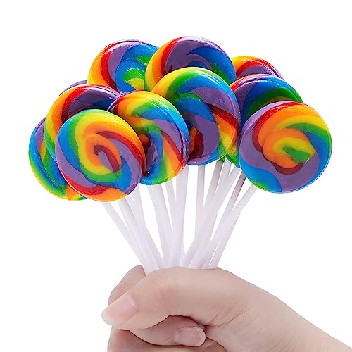 LIDATREE 1.5 Inch Swirl Lollipops 40 Pack