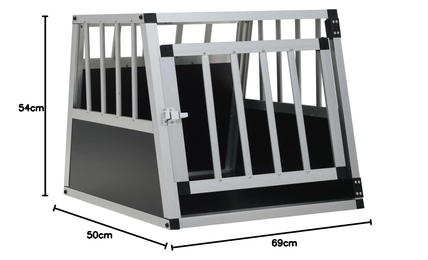 Jaula para Transporte Caja de Transporte Jaulas para Perros Aluminio 54x69x50 cm