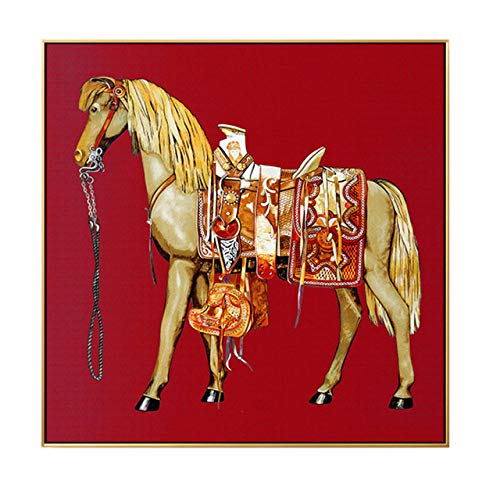 Peinture cheval abstrait haut de gamme LIJUCAI Toile de luxe