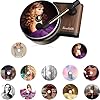 Set of 12 Taylor Car Air Fresheners – Record Player Design Vent Clips, Ideal Car Accessories for Women – Album Cover Scented Air Freshener, Ideal for TF, Music Fans