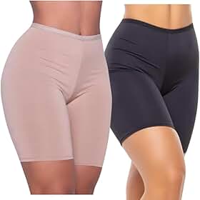 Kit 2 Short Segunda Pele Feminino Sem Costura – Conforto, Não Marca na Roupa, Antiatrito