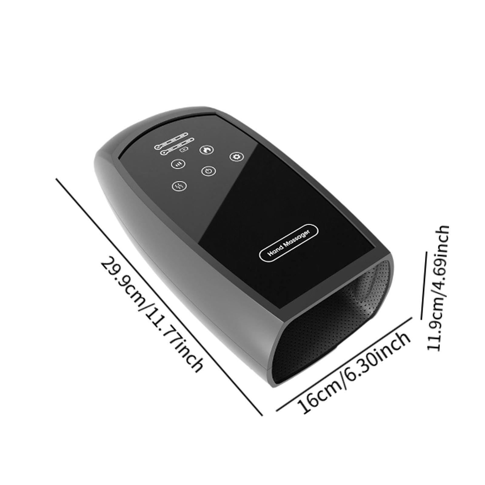 Handmassagegerät Kabelloser Handmassager mit Luftdrucktechnologie Wärmefunktion Massage der Handflächen Und Finger Sowie Benutzerfreundlicher
