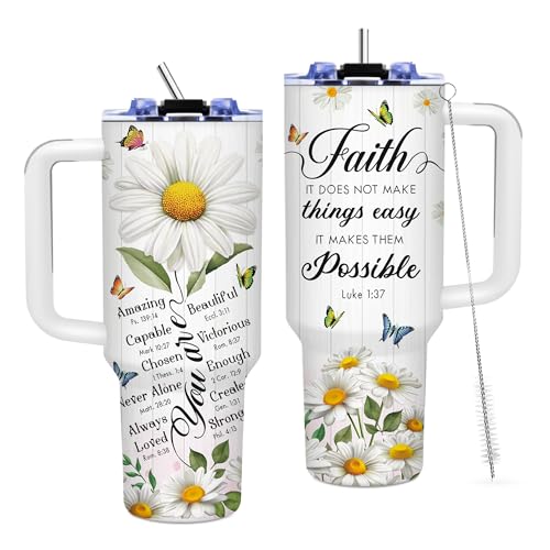 Book Lovers Gifts 40oz Tumbler with Handle and Straw, Book Tumbler for Friend, Bookish Gifts for Women Readers Librarian, Book Accessories Stainless Steel Travel Mug 1 Pcs
