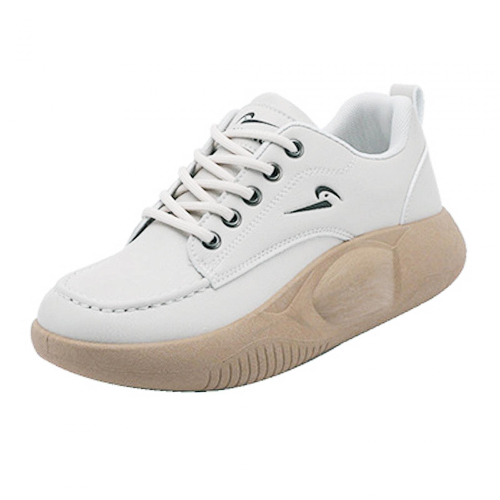 ™ Women Casual Sneakers Fashion Height Increase Nonslip for Hiker Hiking 37 Beige | Athletic | Womens Shoes