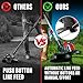 MZK 20V 12'' Cordless String Trimmer, Grass Trimmer&Edger with 8 Replacement Spools, Battery Powered Weed Trimmer with Auto Line Feed for Garden, Lawn(2 * 2AH Battery and Charger Included),ST12D07