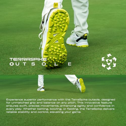 Image of Hundred HyperTurf Cricket Shoes | TerraSpike Rubber Studs Men | Embedded Support Plate for Stability | Lightweight & Durable | Ideal for Turf, Ground & Hard Surfaces