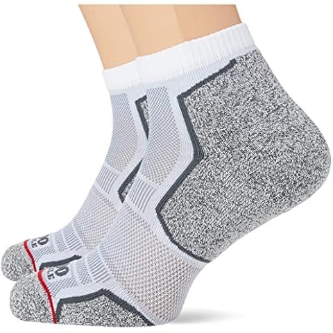 1000 Mile Men's Sock-twin Wh/Gry 2261w-large (9-11) MILE RUN ANKLET SOCK TWIN PK WH GRY 2261W LARGE 9 11 , White, L UK Cover