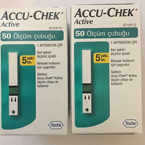 Accu-Chek 100 (50X2) Test Strips For Active Glucometer(Blue)