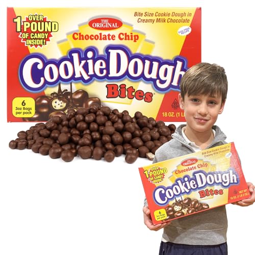 Gigantic Cookie Dough Bites Gift Box, Chocolate Chip Flavored, Over