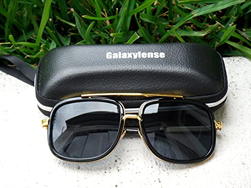 GALAXYLENSE Tony Stark Peter Parker Edith Retro Vintage Squared Glasses - Iron Men Spider Men Sunglasses - 3 Color Lens2