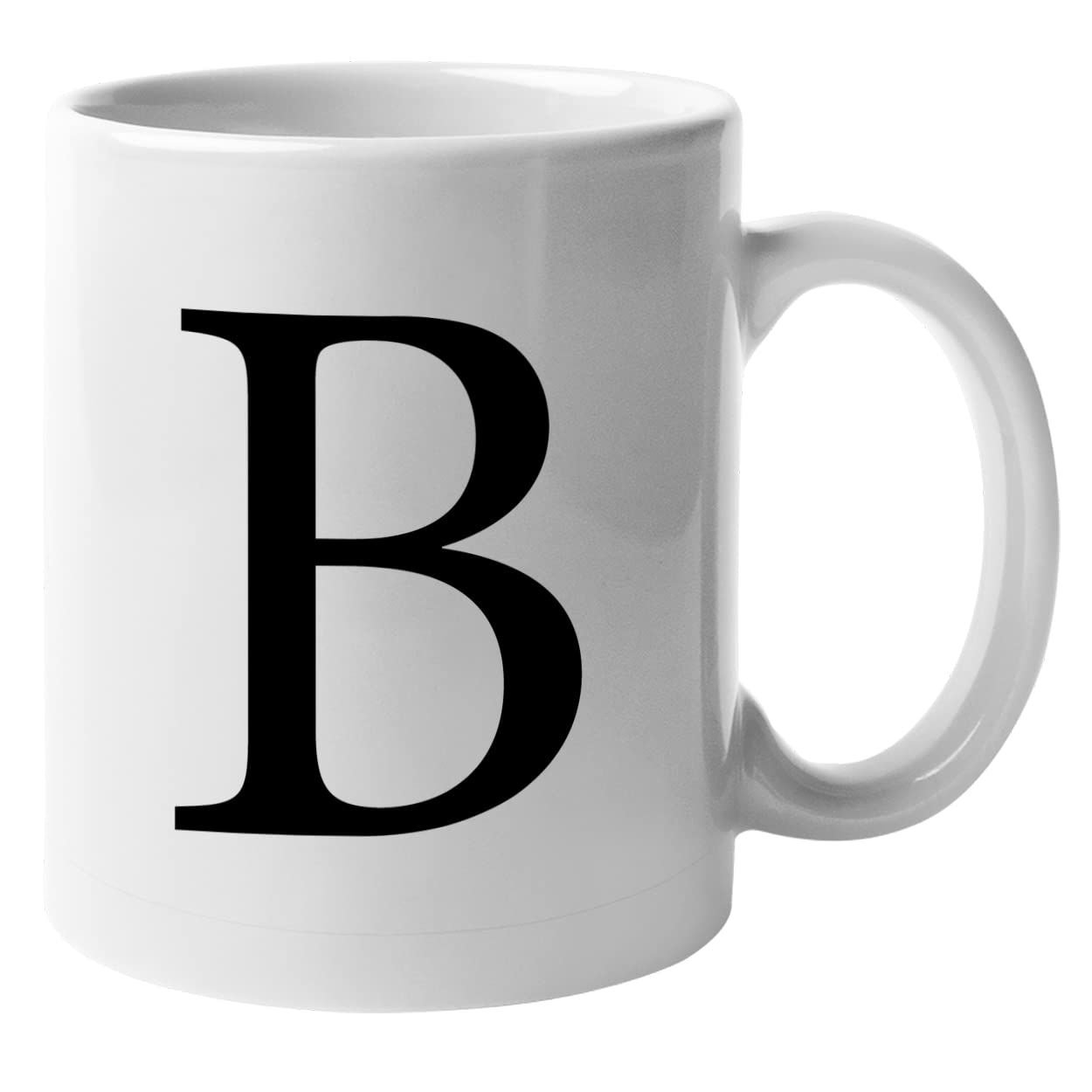 DigiPrint Graphics Alphabet Mug Letter B | Funny Coffee Cup | Novelty Tea Mug Gift | White, Present, Quality Printed (MUG041)