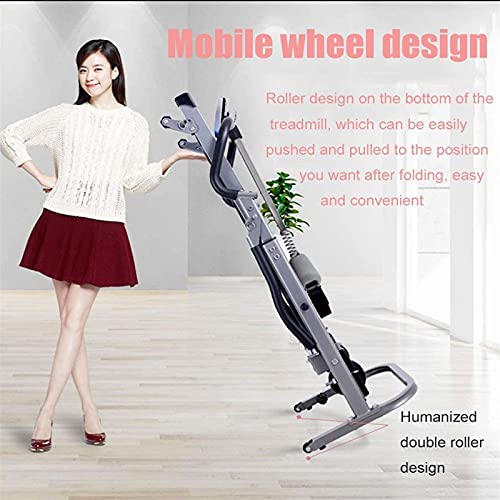 Image of Folding Portable Treadmill Manual Compact Walking Running Machine for Home Gym Workout Electric Desk Treadmills with Incline Fat Burning - Home Gym Office Use