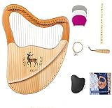 Lyre Harp, Love type lyre, 27 Metal Strings Mahogany Body Lyre Harp with All accessories included