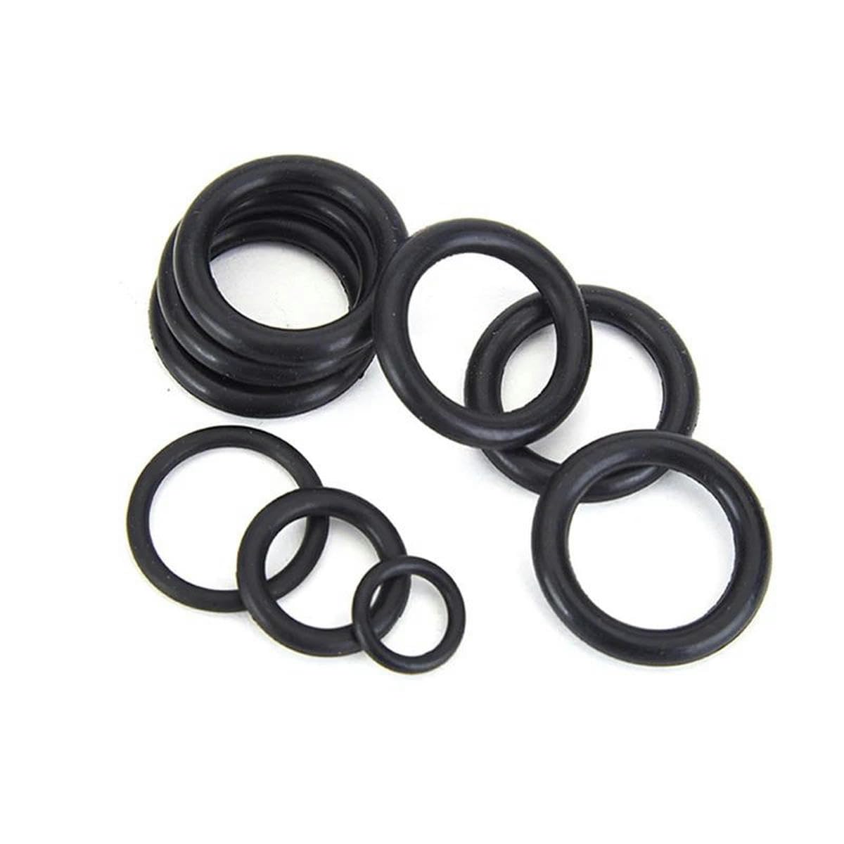 Guarnizione O-ring nera da 2,5 mm diametro esterno 9-250 mm NBR Gomma nitrilica per automobili rotonda tipo O Rondella di tenuta resistente all'olio ID 4-245 mm-215 x 210 x 2,5 mm-30 pezzi