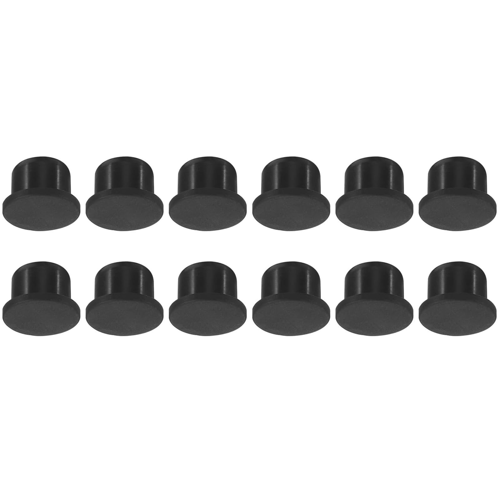 TOP-VIGOR 12Pcs Silicone Hole Plugs, 14mm Diameter Hole Stoppers