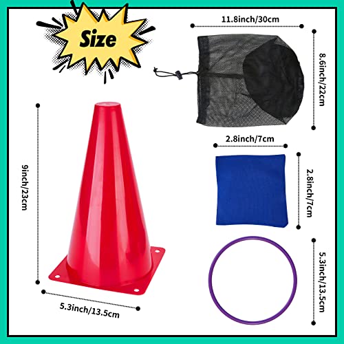 image for Redllo 53PCS Outdoor Lawn Carnival Games Bean Bags Ring Toss Set Potat