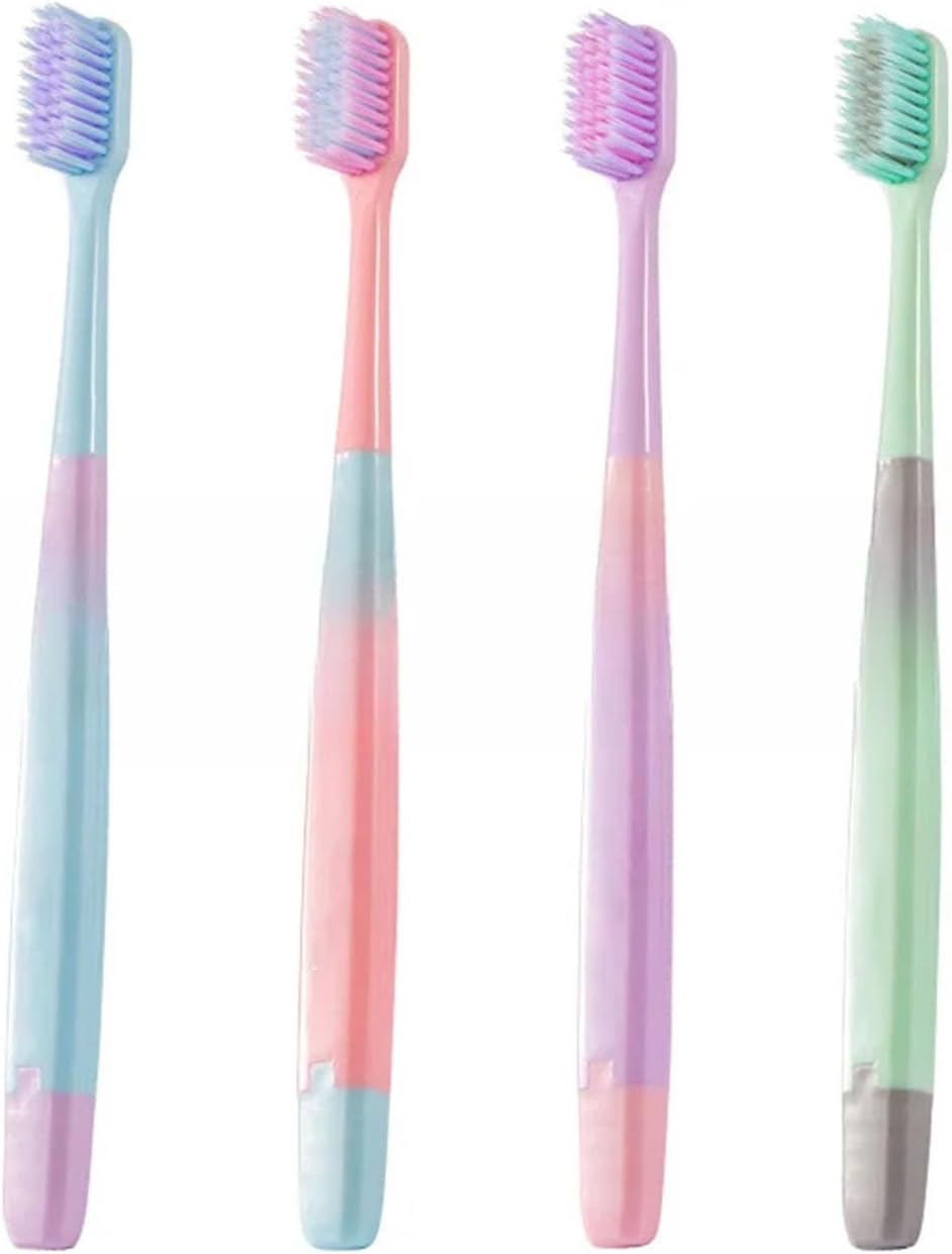 Manual Toothbrush Soft-bristled Toothbrush Family Pack Cleaning Oral Massage Gums Couple Manual Toothbrush