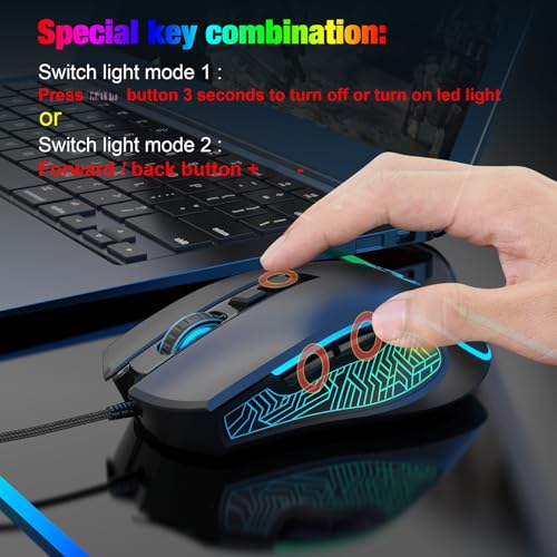 Teclado Gamer Karlak V700BW+X100 USB con RGB miniatura 5