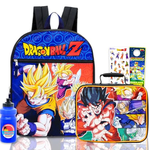 Dragon Ball Z Backpack with Lunch Bag for Kids -
