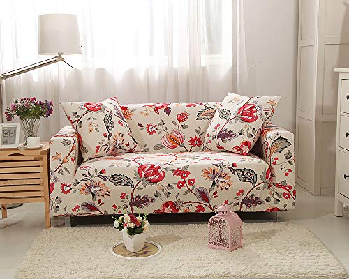 Midodo Printed Couch Cover Stretch Sofa Covers Patterned Loveseat Slipcovers For 2 Seater Cushion Couch Love Seat Set Qan (2 Seater/Loveseat) #TOP1