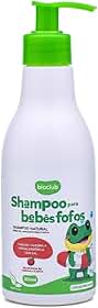 Shampoo para Bebê e Criança Natural Hipoalergênico Sem Lágrimas, Vegano, Sem Sulfato, Sem Parabenos, Infantil para Pele Sensível, Recém-Nascido, Camomila e Aveia - 300ml | Shampoo para Bebês Fofos - Bioclub