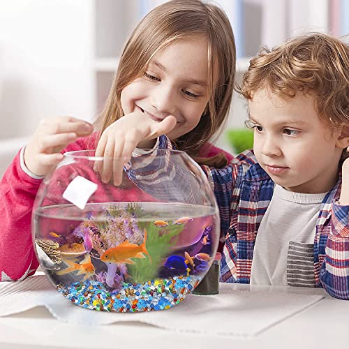 Image of 2 lbs /900g Colorful Clear Sea Glass Pebbles Aquarium Gravel Fish Tank Rocks Small, Irregular Glass Gems Stones Beads Marble Pebbles Rock Sand for Garden|Vase Filler|Fish Turtle Tank Decorations