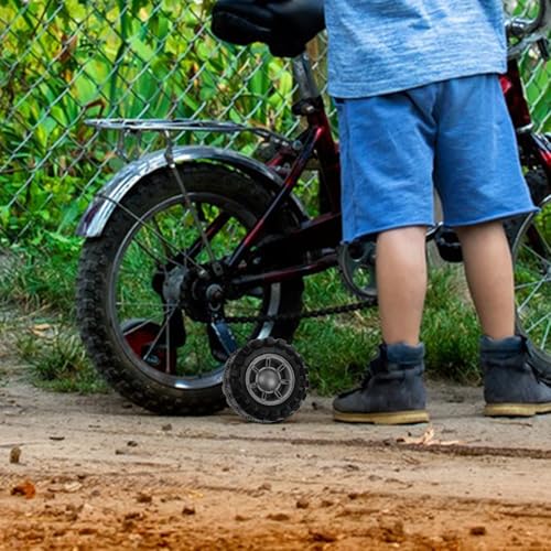 Ruedas de Entrenamiento para Bicicleta INOOMP de 12 Pulgadas, Negro, Estabilizadores Auxiliares para Equilibrio y Seguridad miniatura 3