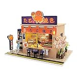 Casa de muñecas DIY Kits de ensamblaje Hechos a Mano estilo de casa japonesa Viene con cubierta anti...